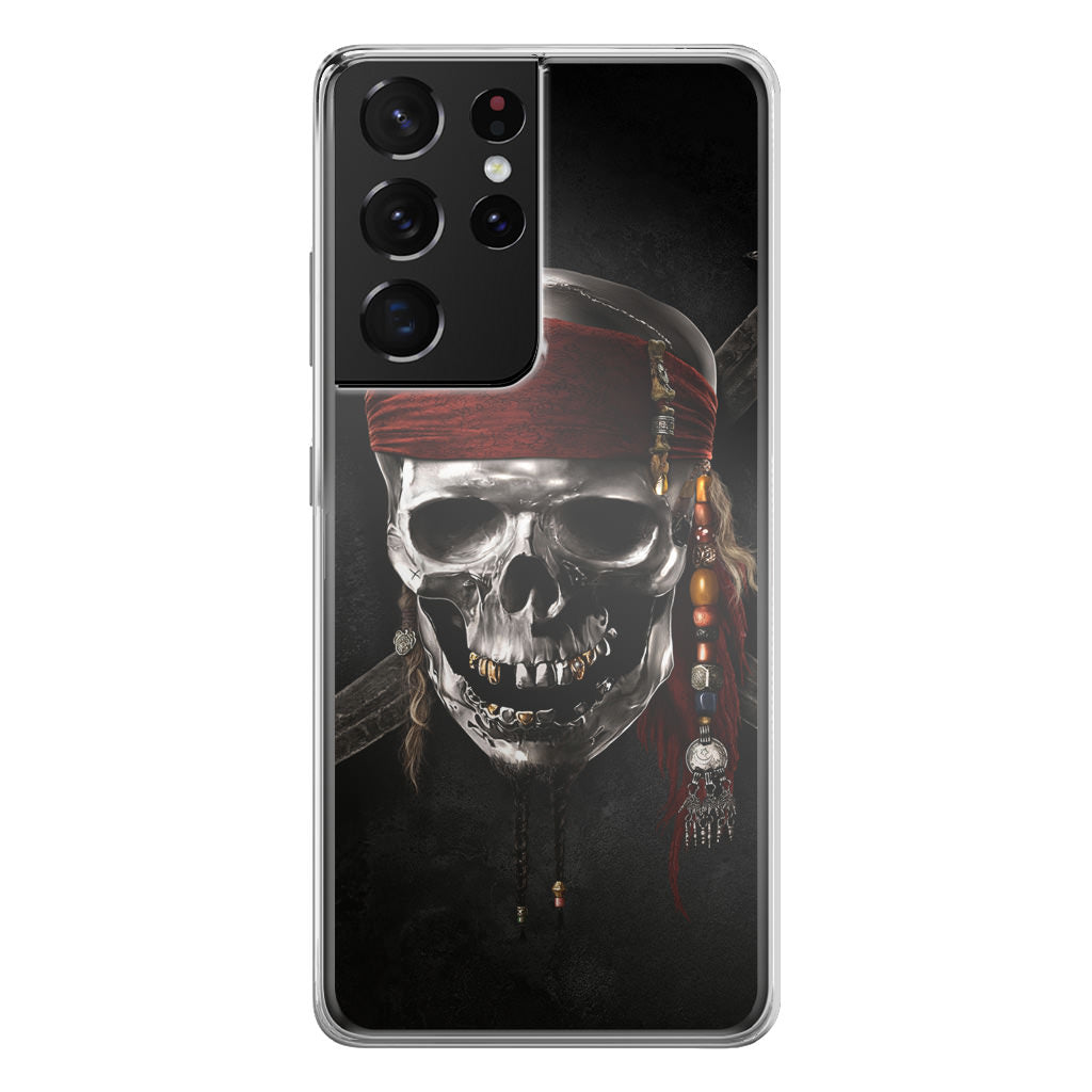 Pirates Of Carribean Skull Galaxy S21 Ultra Case
