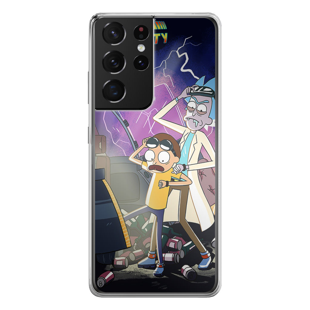 Rick And Morty Back To The Future Galaxy S21 Ultra Case