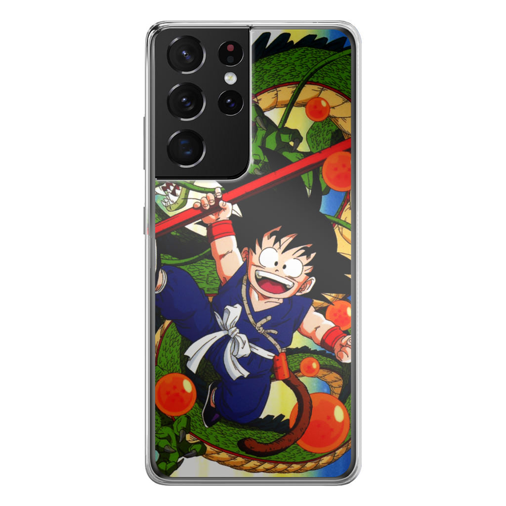 Shenlong And Little Goku Dragon Ball Galaxy S21 Ultra Case