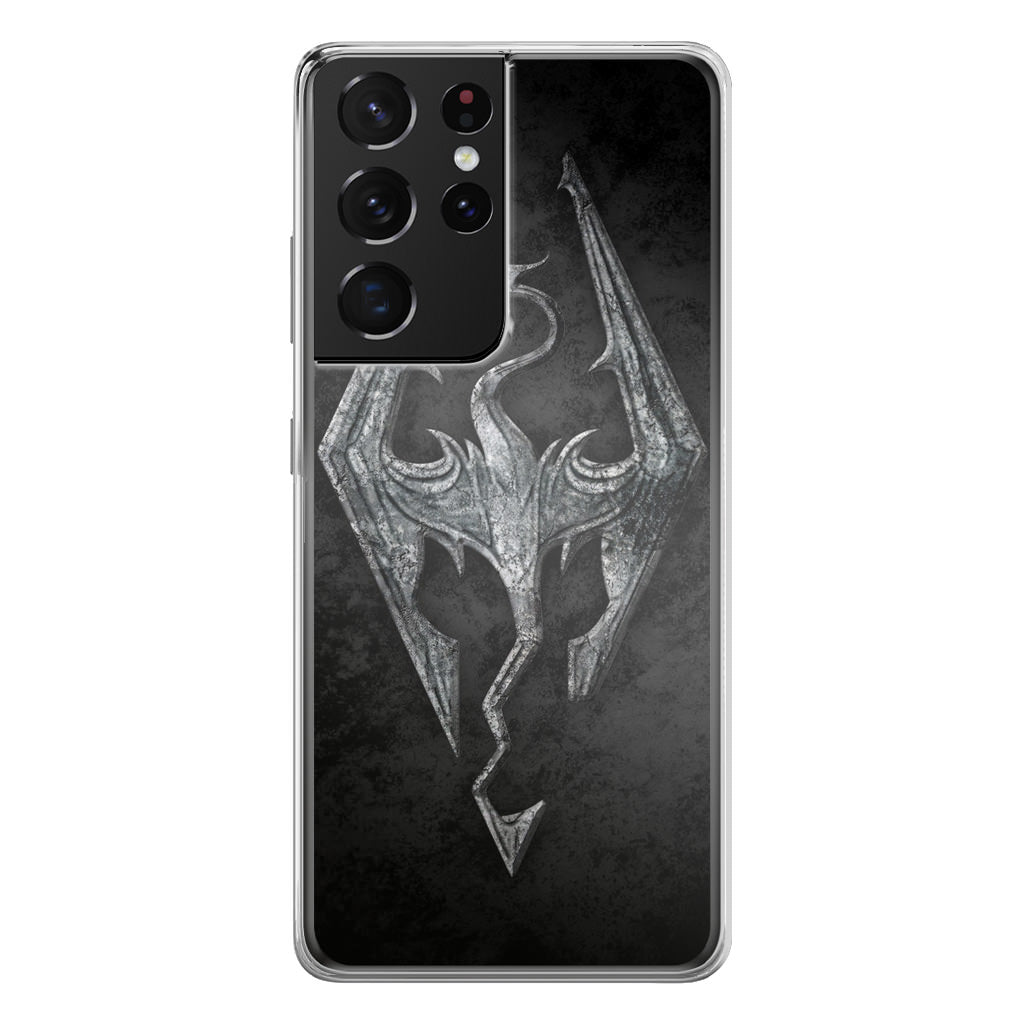 The Elder Scrolls V Skyrim Logo Galaxy S21 Ultra Case