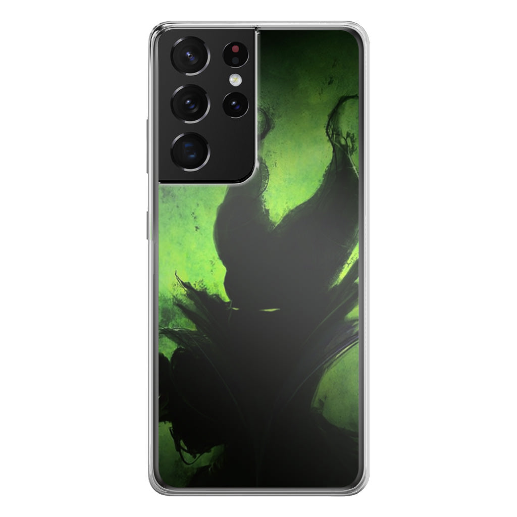 Villains Maleficent Silhouette Galaxy S21 Ultra Case