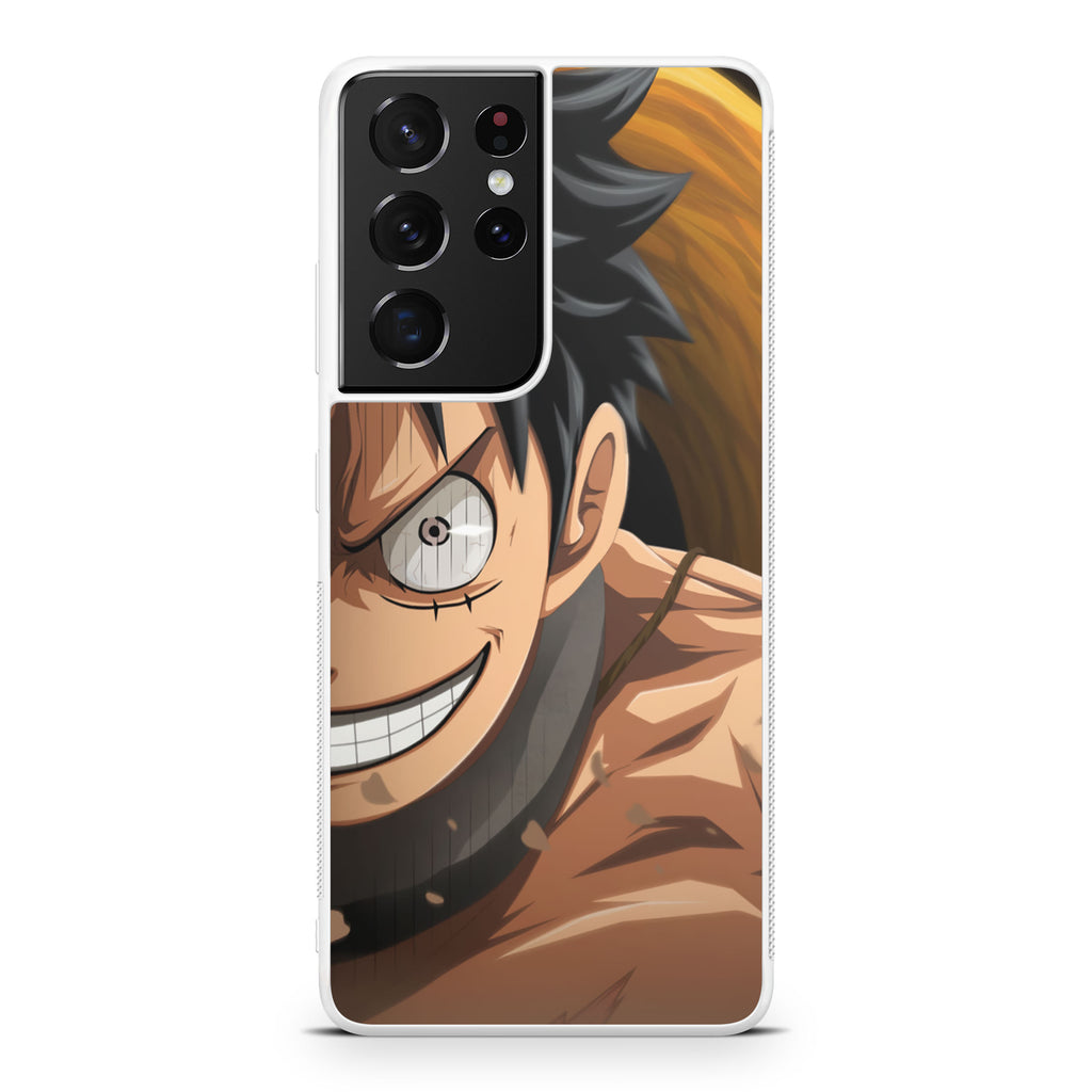 Luffy Half Smile Galaxy S21 Ultra Case