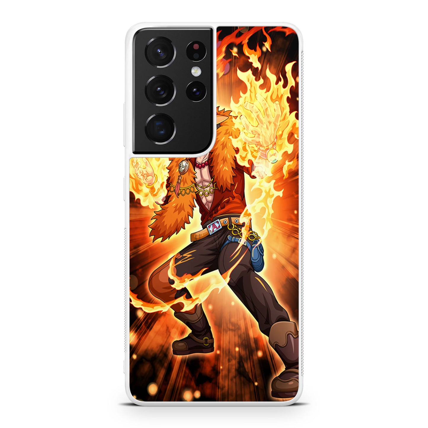 Portgas D Ace Fire Power Galaxy S21 Ultra Case