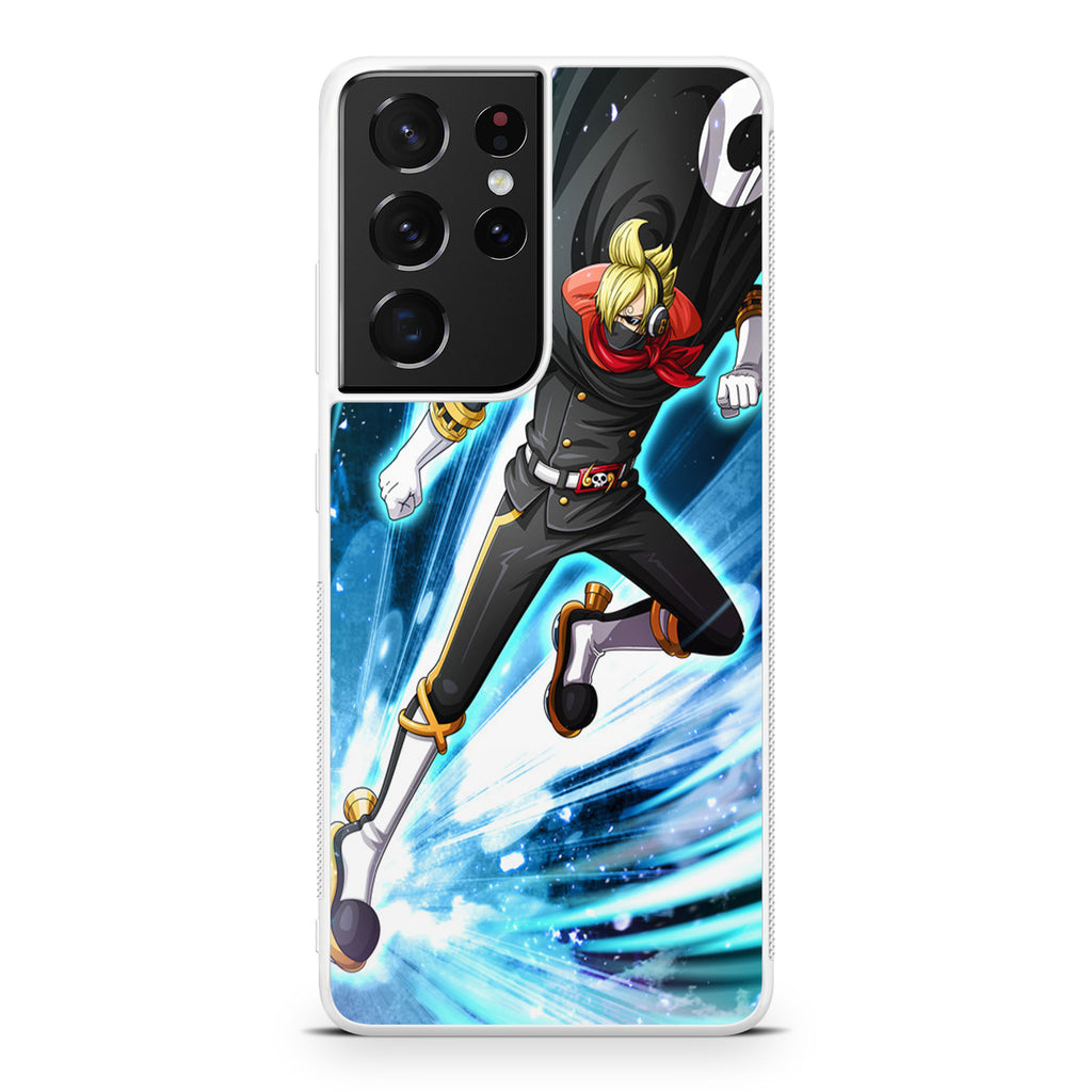Stealth Black Vinsmoke Sanji Galaxy S21 Ultra Case