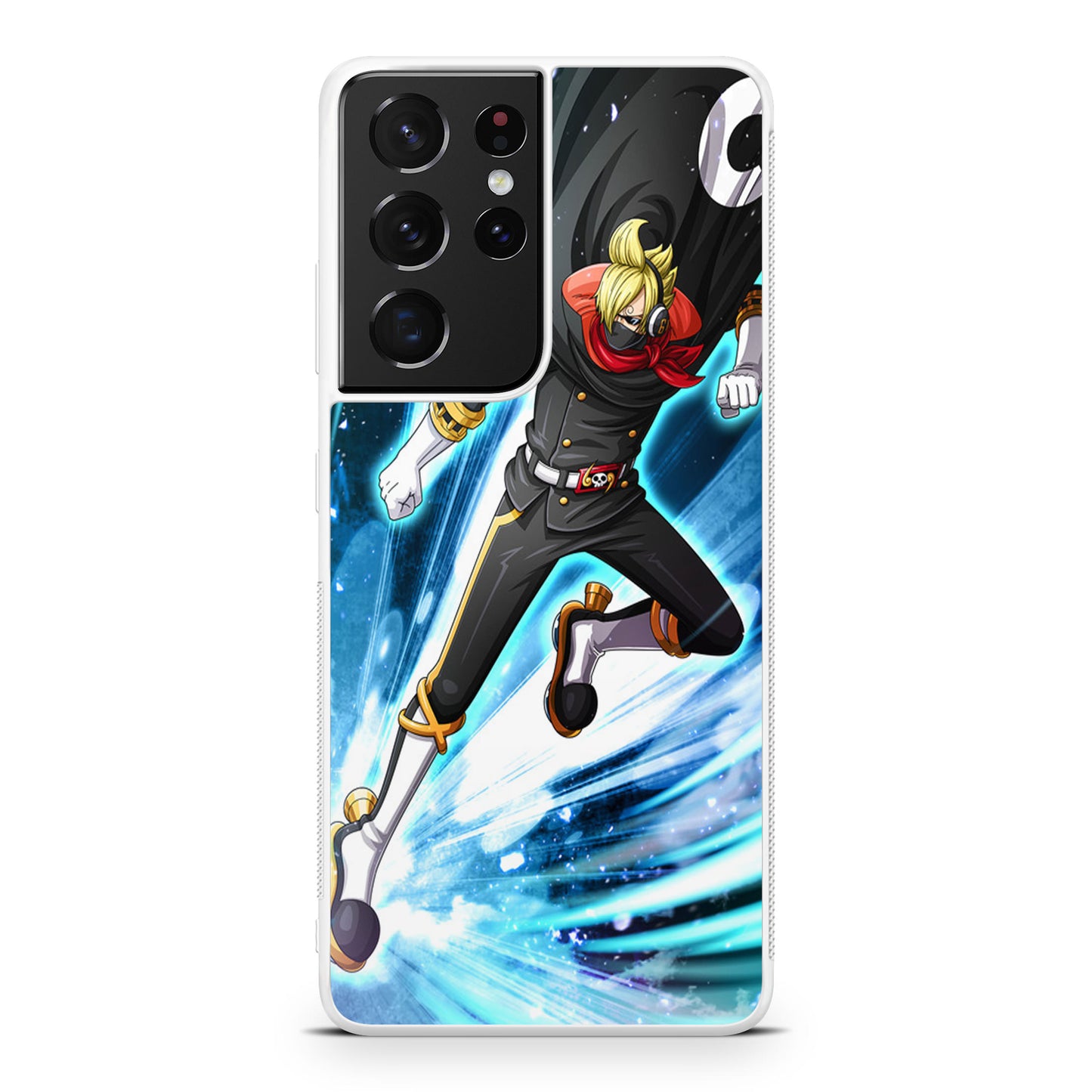 Stealth Black Vinsmoke Sanji Galaxy S21 Ultra Case