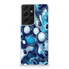 Abstract Art All Blue Galaxy S21 Ultra Case