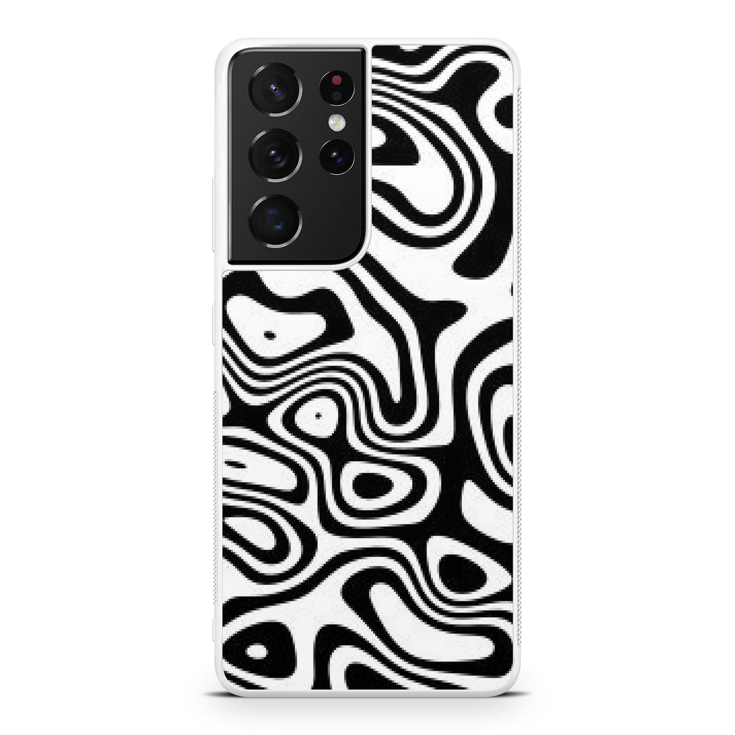 Abstract Black and White Background Galaxy S21 Ultra Case