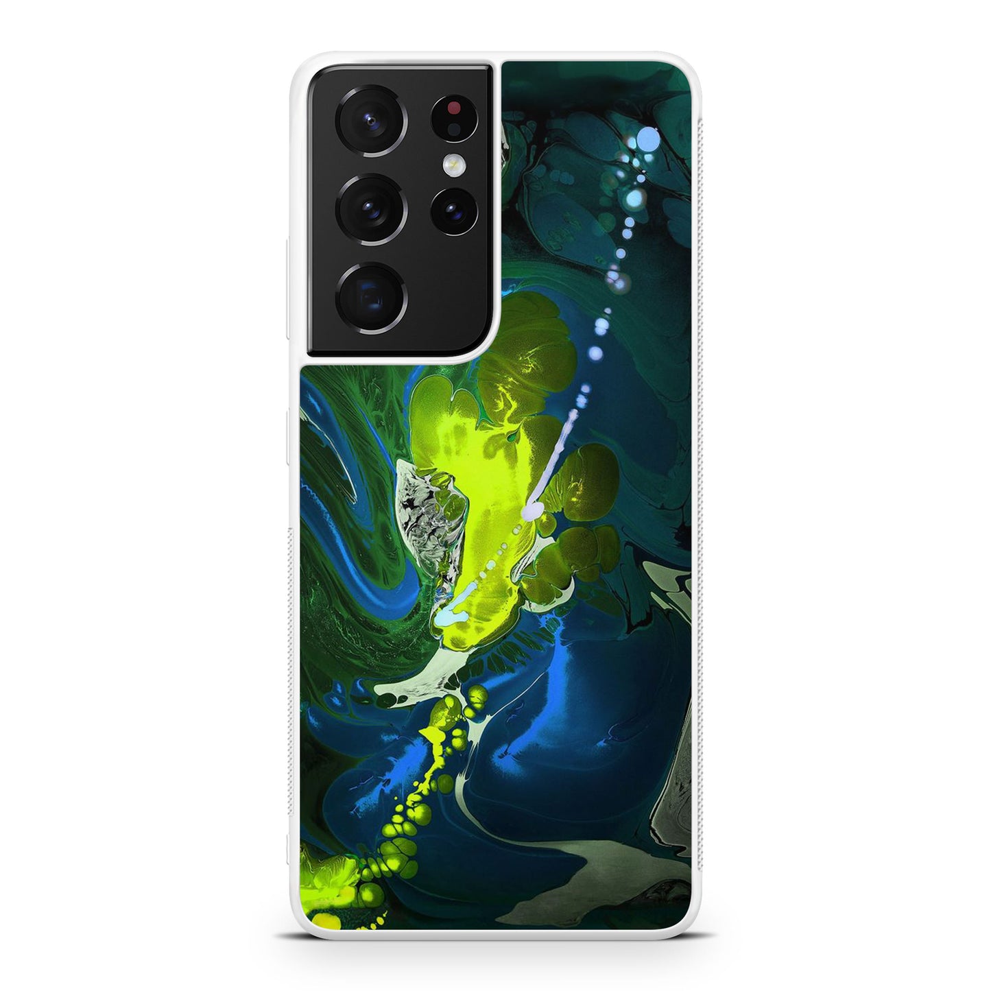 Abstract Green Blue Art Galaxy S21 Ultra Case