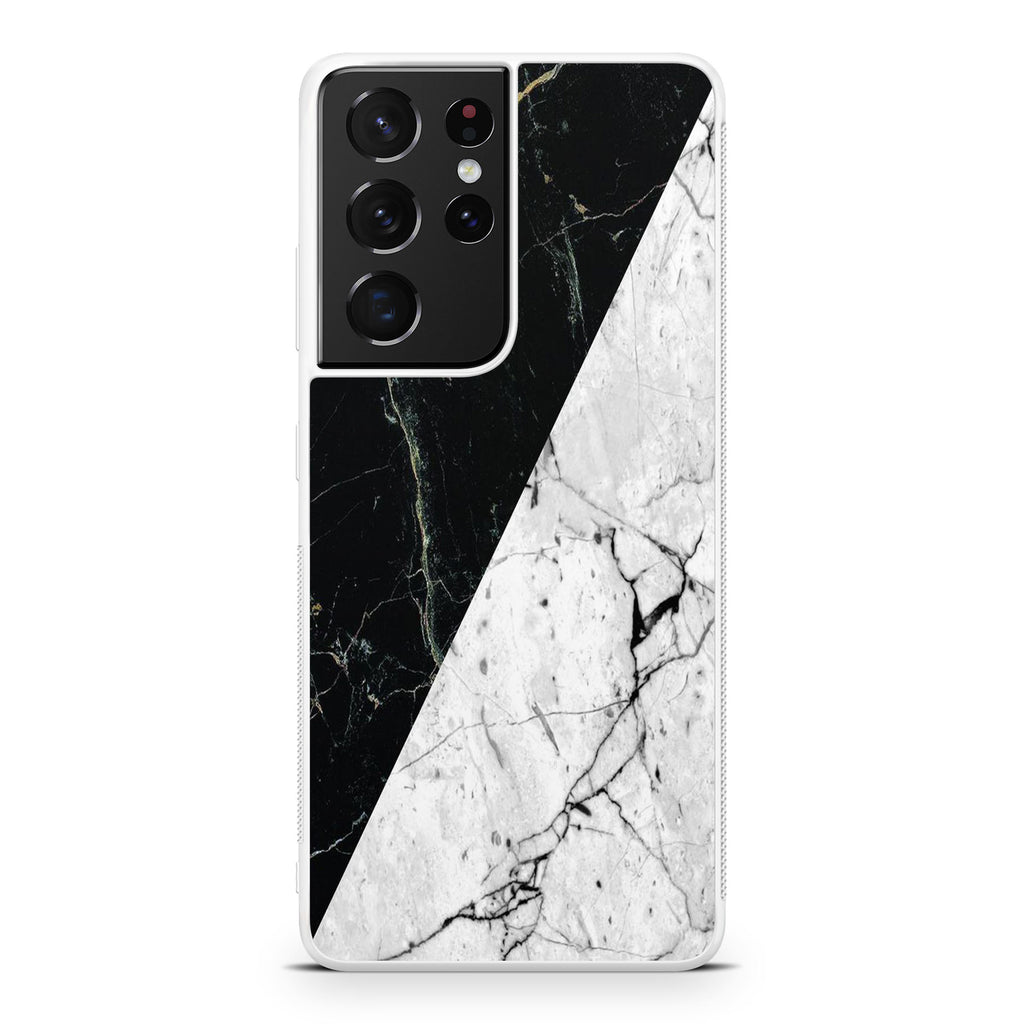 B&W Marble Galaxy S21 Ultra Case