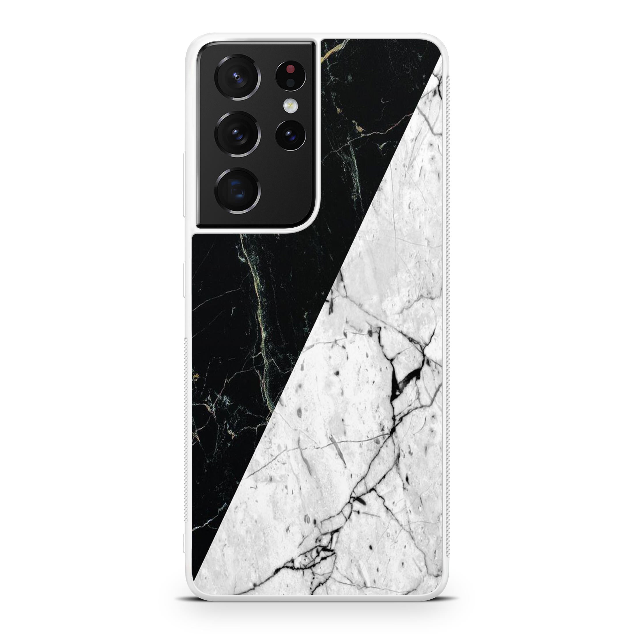 B&W Marble Galaxy S21 Ultra Case