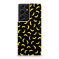 Bananas Fruit Pattern Black Galaxy S21 Ultra Case