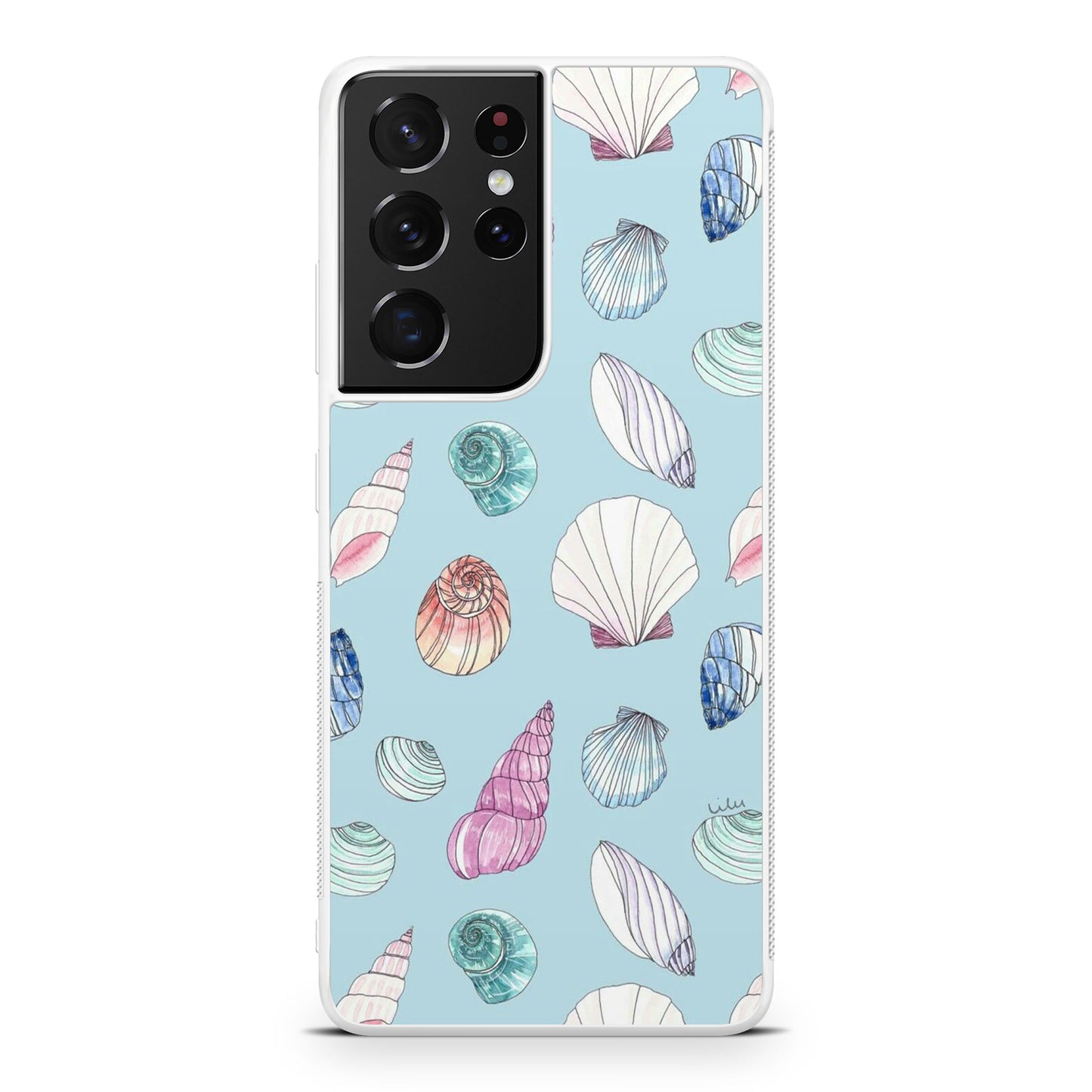 Beach Shells Pattern Galaxy S21 Ultra Case