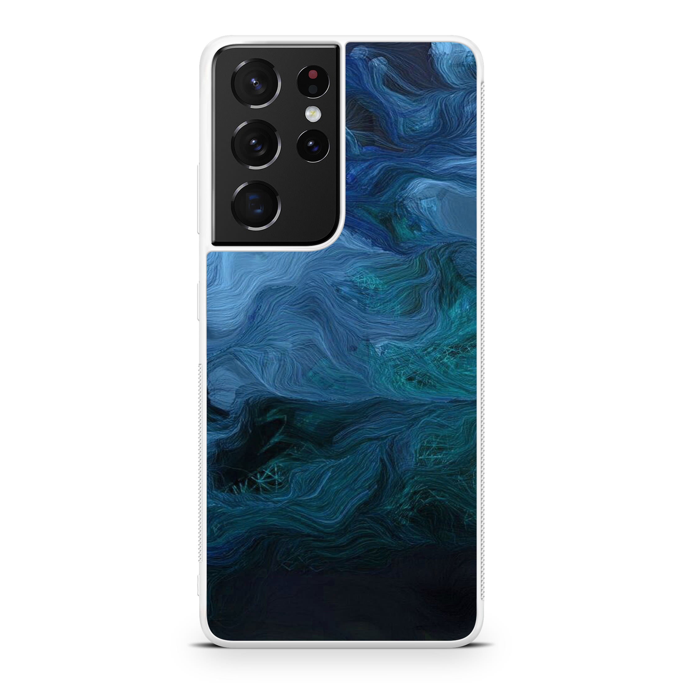 Blue Abstract Art Galaxy S21 Ultra Case