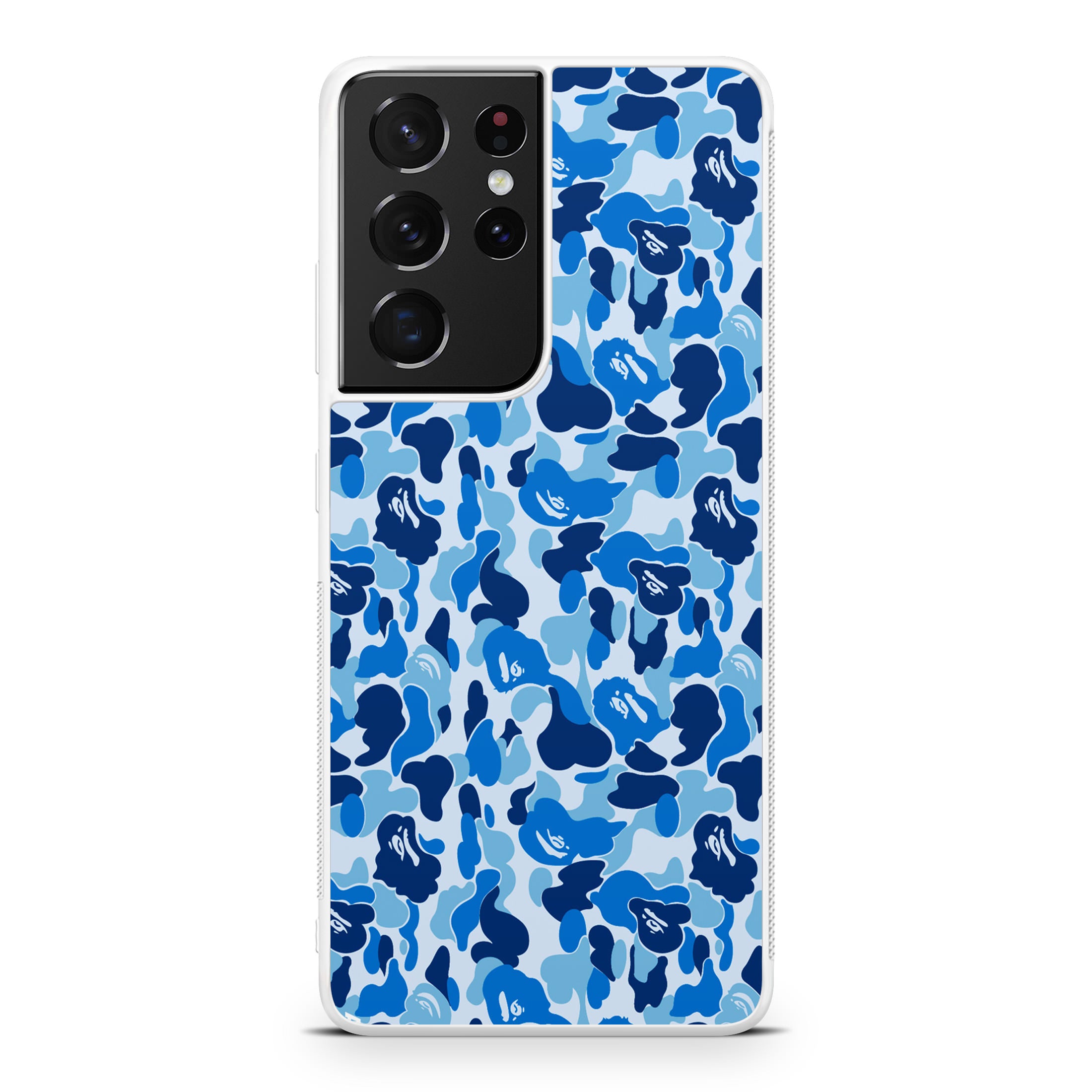 Blue Camo Galaxy S21 Ultra Case