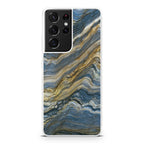 Blue Wave Marble Galaxy S21 Ultra Case