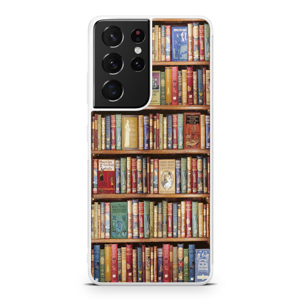 Bookshelf Library Galaxy S21 Ultra Case