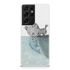 Cat Fish Kisses Galaxy S21 Ultra Case