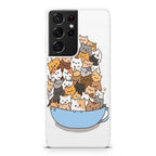 Cats on A Bowl Galaxy S21 Ultra Case