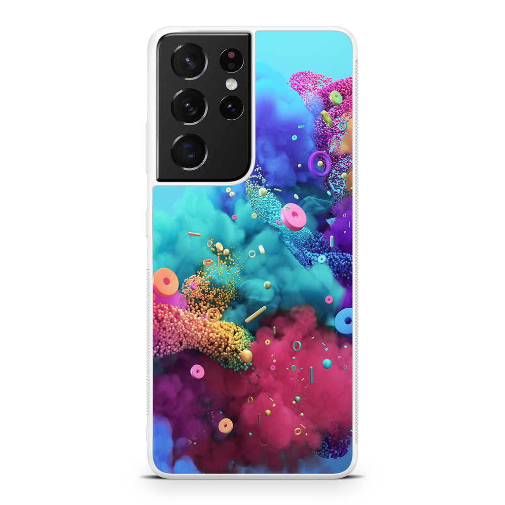 Colorful Smoke Boom Galaxy S21 Ultra Case
