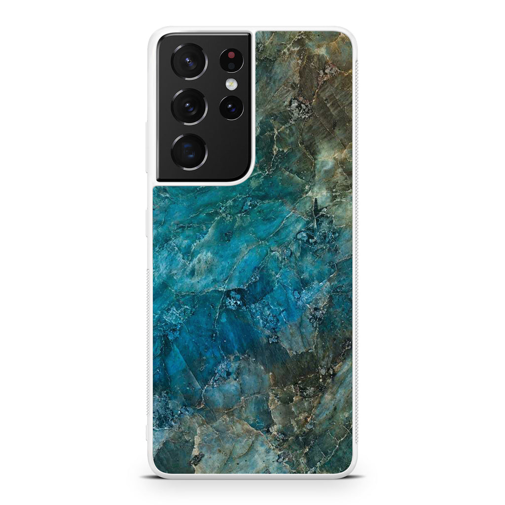 Deep Ocean Marble Galaxy S21 Ultra Case