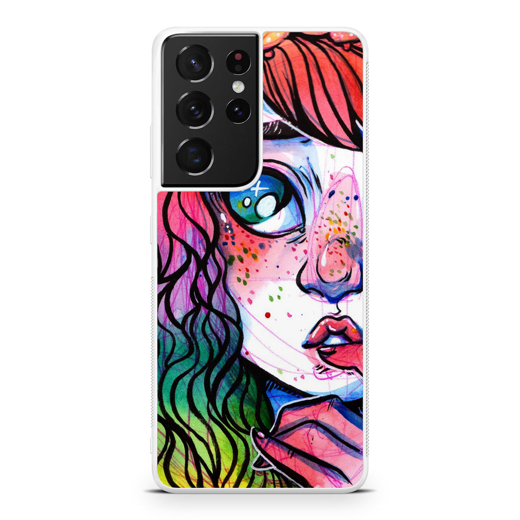 Eyes And Braids Galaxy S21 Ultra Case