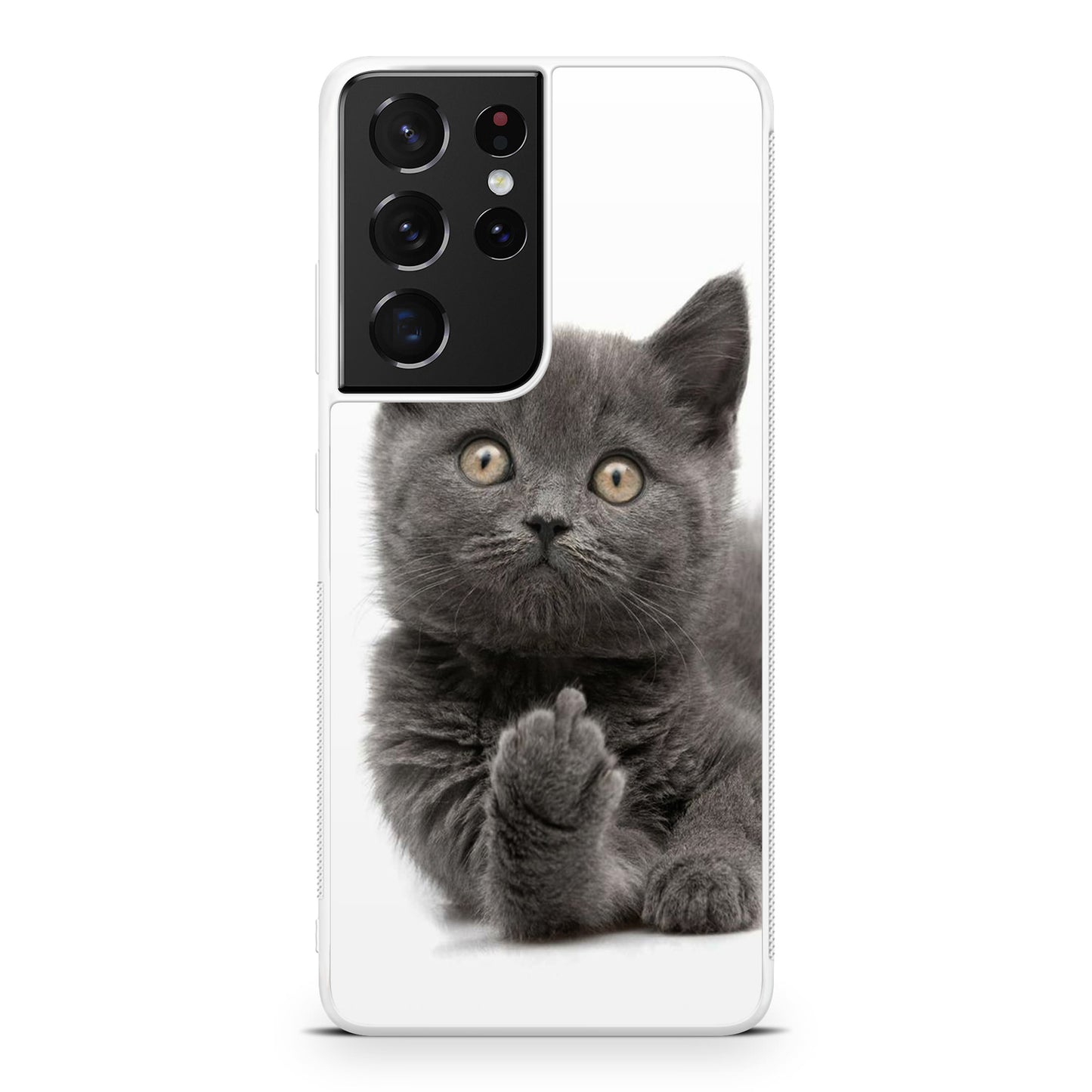 Finger British Shorthair Cat Galaxy S21 Ultra Case