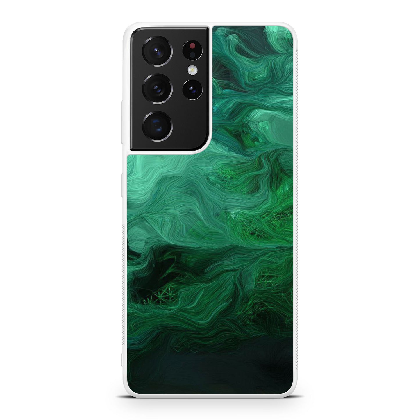 Green Abstract Art Galaxy S21 Ultra Case