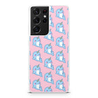 Horned Whales Pattern Galaxy S21 Ultra Case