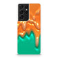 Orange Paint Dripping Galaxy S21 Ultra Case