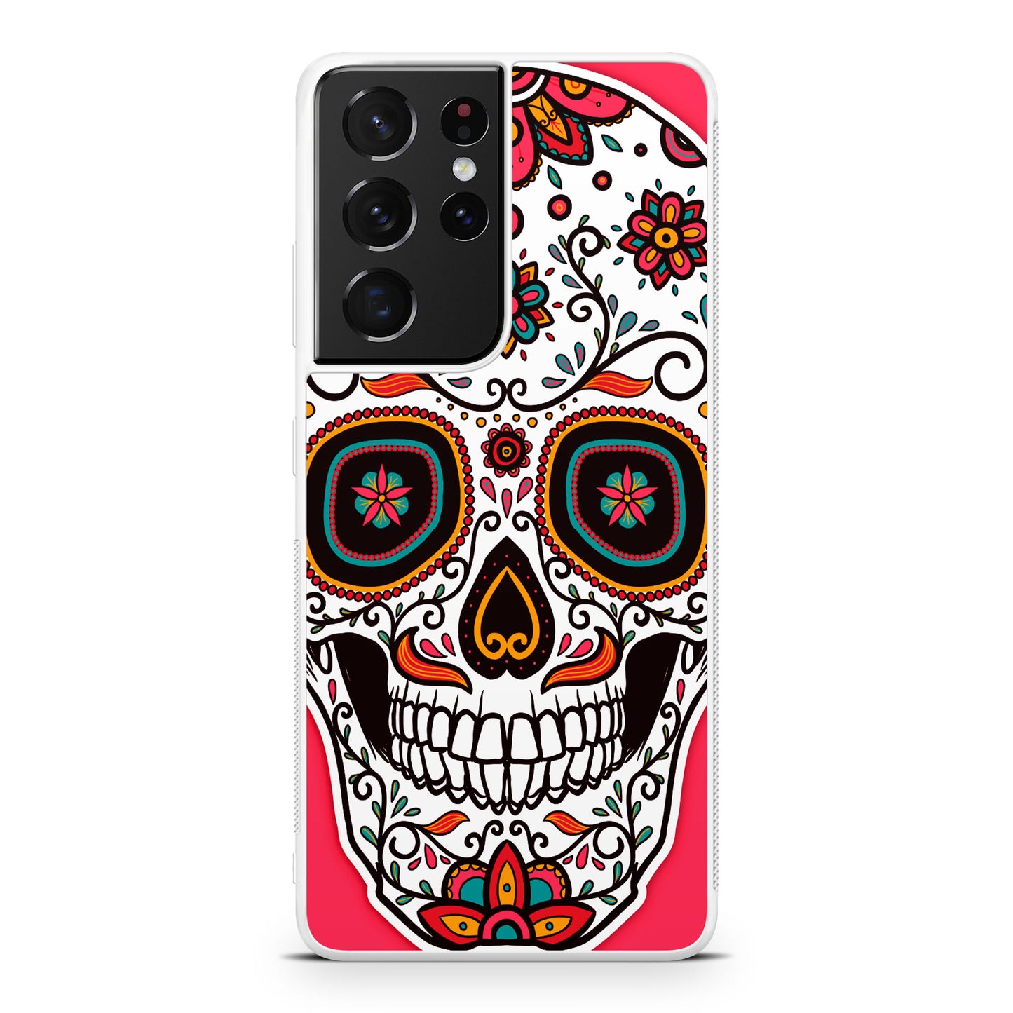 Pink Sugar Skull Galaxy S21 Ultra Case