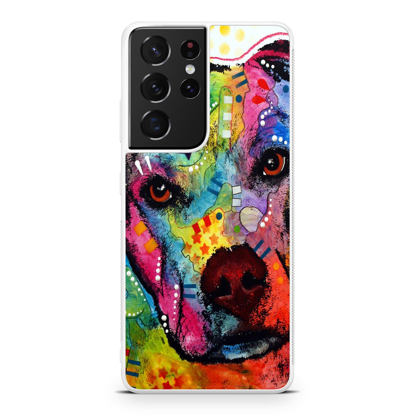 Pitbull Love Painting Galaxy S21 Ultra Case