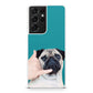 Pug is on the Phone Galaxy S21 Ultra Case
