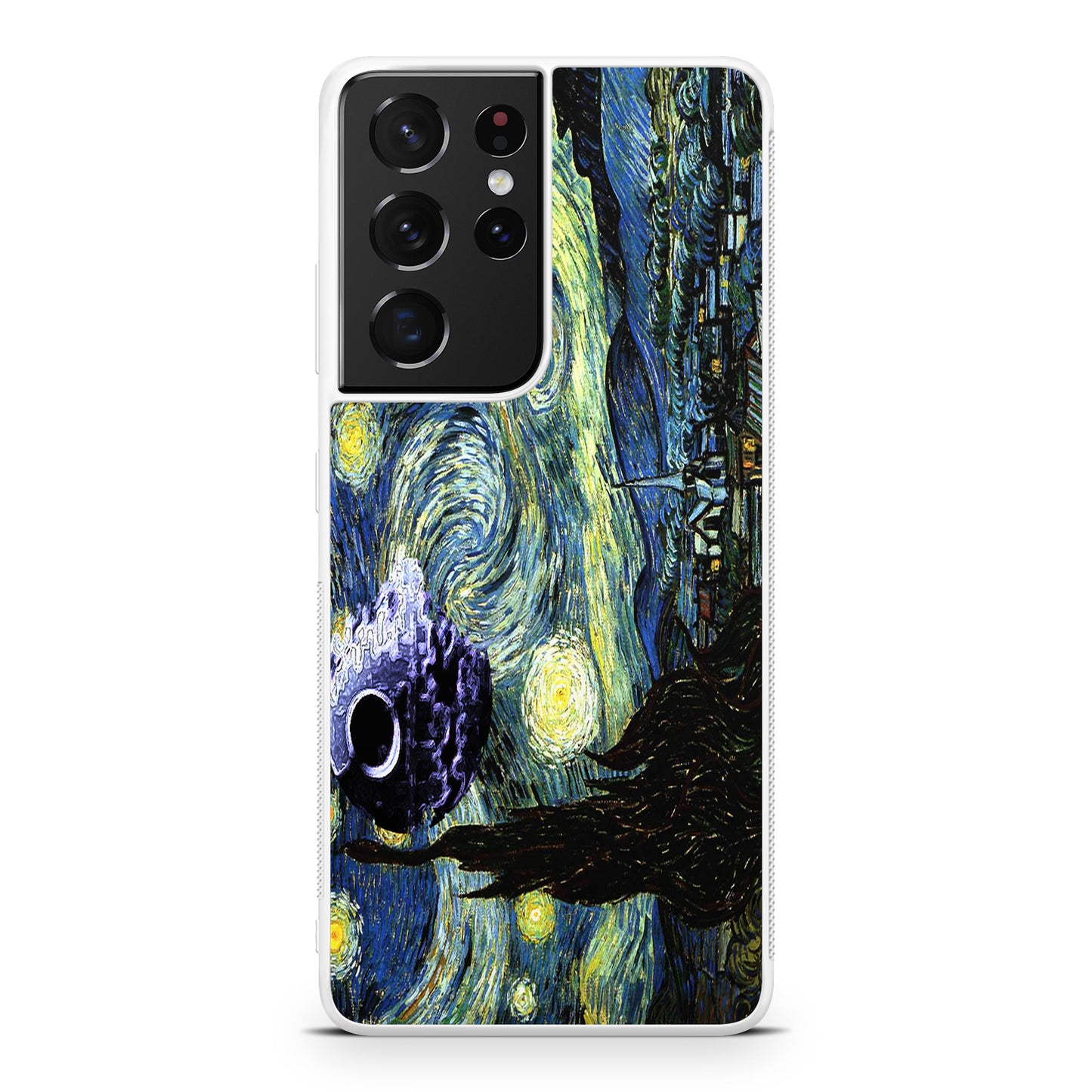 Skellington on a Starry Night Galaxy S21 Ultra Case