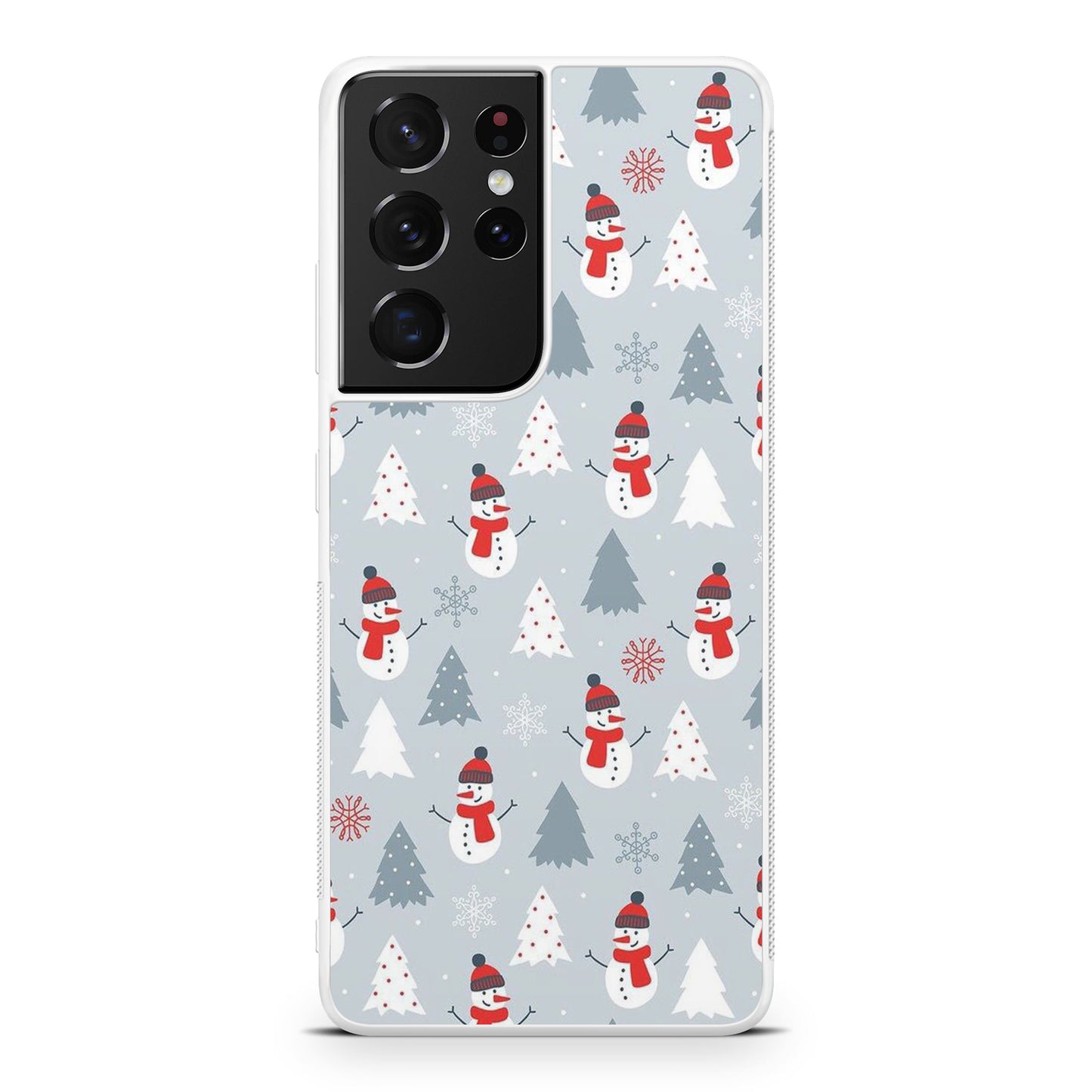 Snowmans Pattern Galaxy S21 Ultra Case
