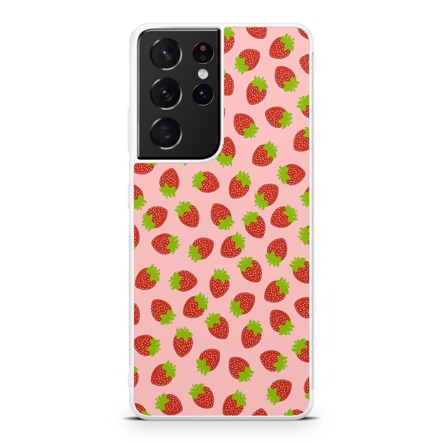 Strawberries Pattern Galaxy S21 Ultra Case
