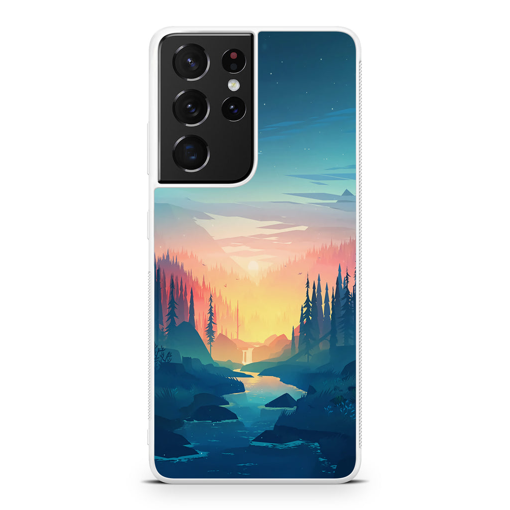 Sunset at The River Galaxy S21 Ultra Case