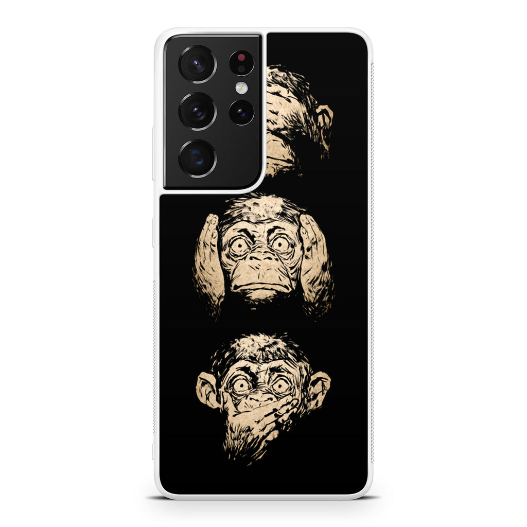 3 Wise Monkey Galaxy S21 Ultra Case