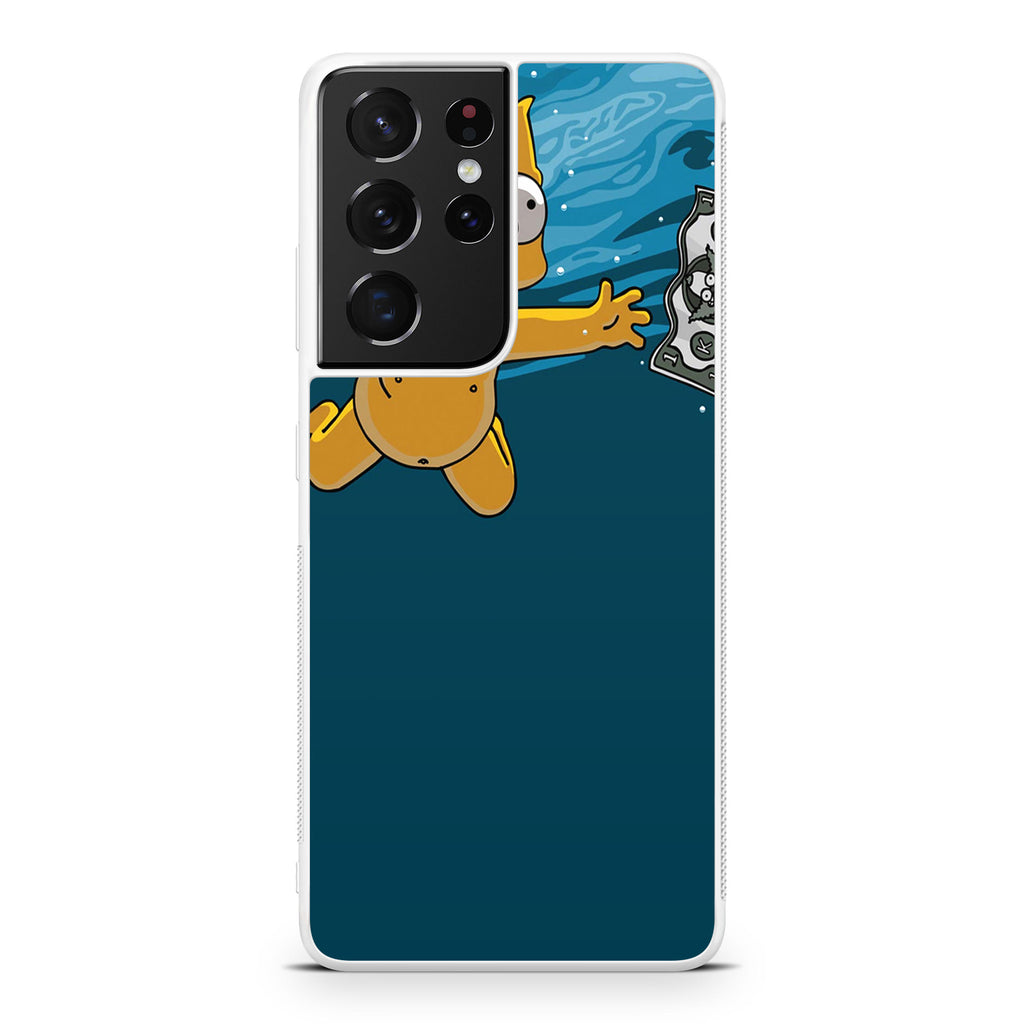 Bart Swimming For Money Galaxy S21 Ultra Case