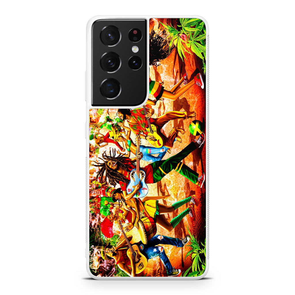 Bob Marley Reggae Galaxy S21 Ultra Case