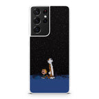 Calvin and Hobbes Space Galaxy S21 Ultra Case