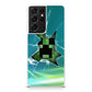 Creeper Glass Broken Green Galaxy S21 Ultra Case