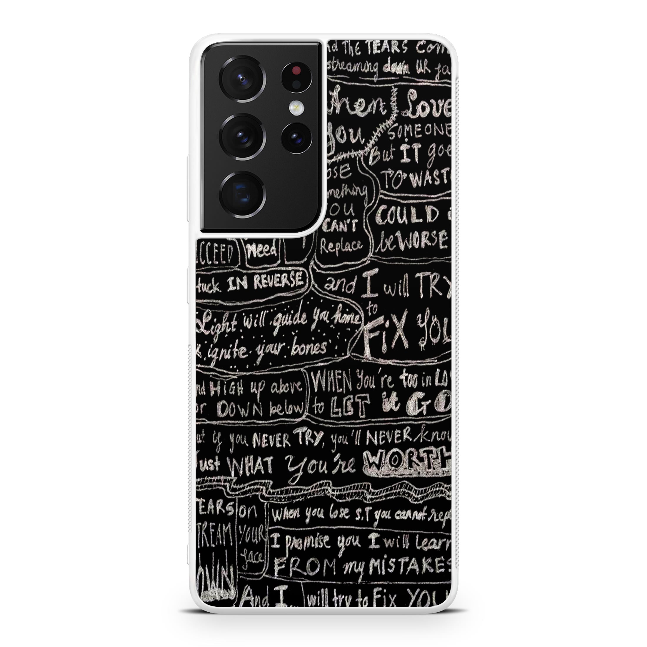 Fix You Lyrics Galaxy S21 Ultra Case