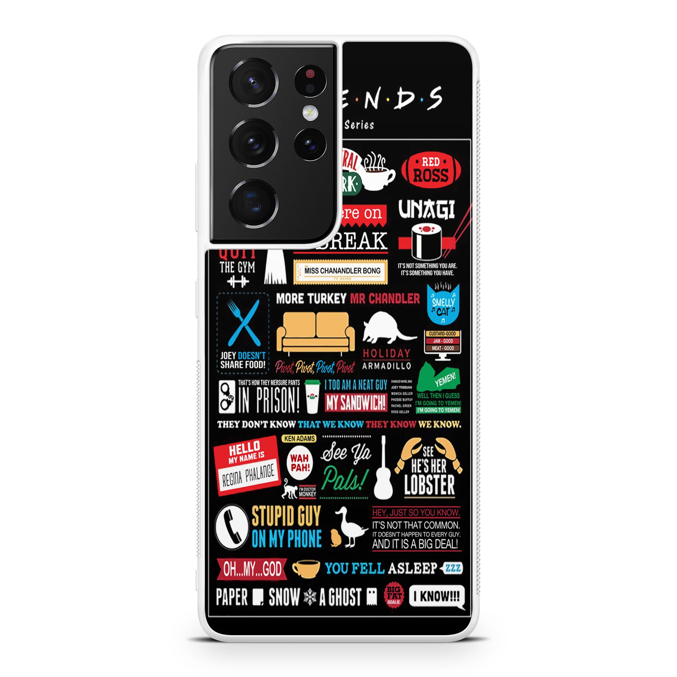 Friends TV Show Quotes Poster Galaxy S21 Ultra Case