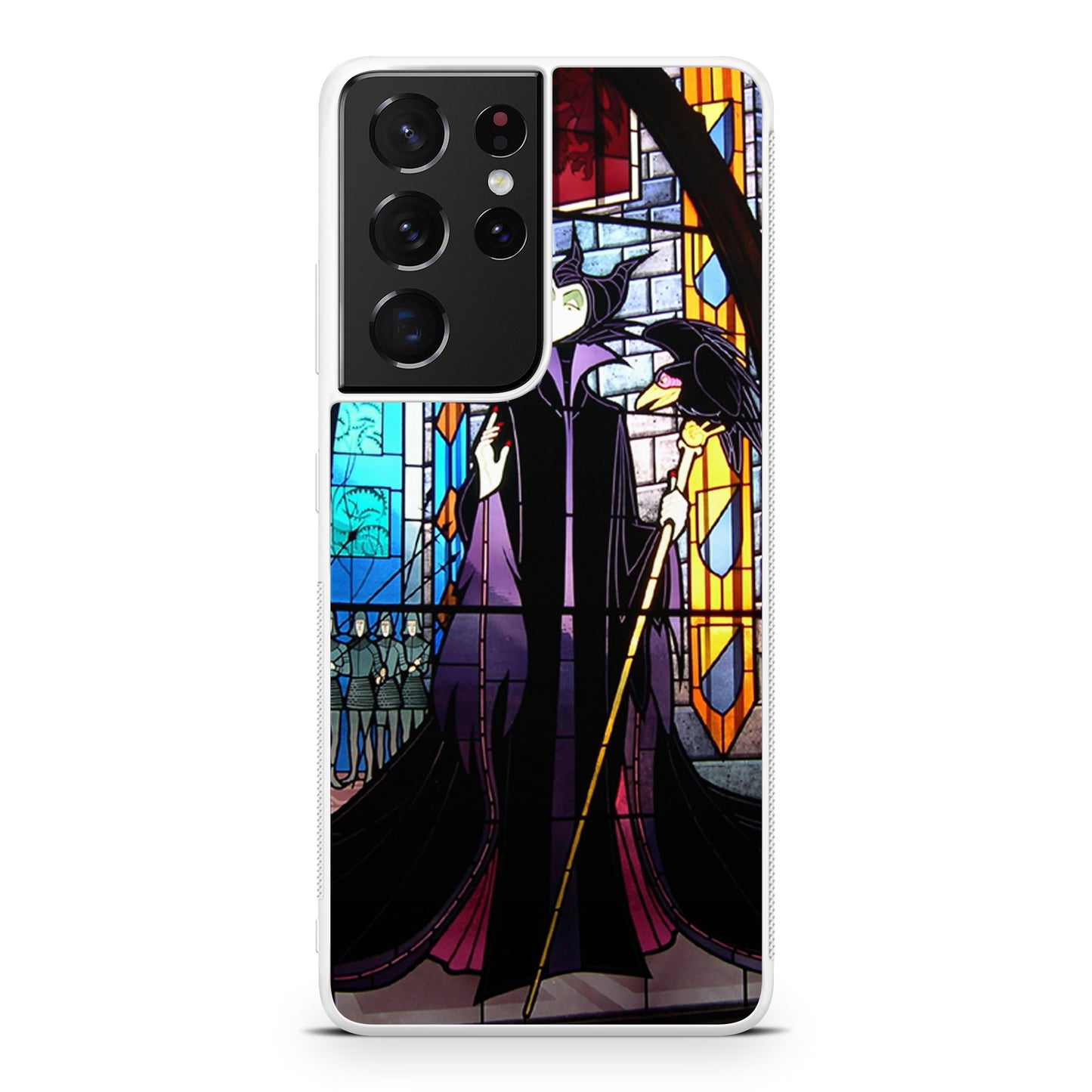 Maleficent Sleeping Beauty Glass Art Galaxy S21 Ultra Case