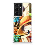 One Piece Little Sabo Ace Luffy Cute Galaxy S21 Ultra Case