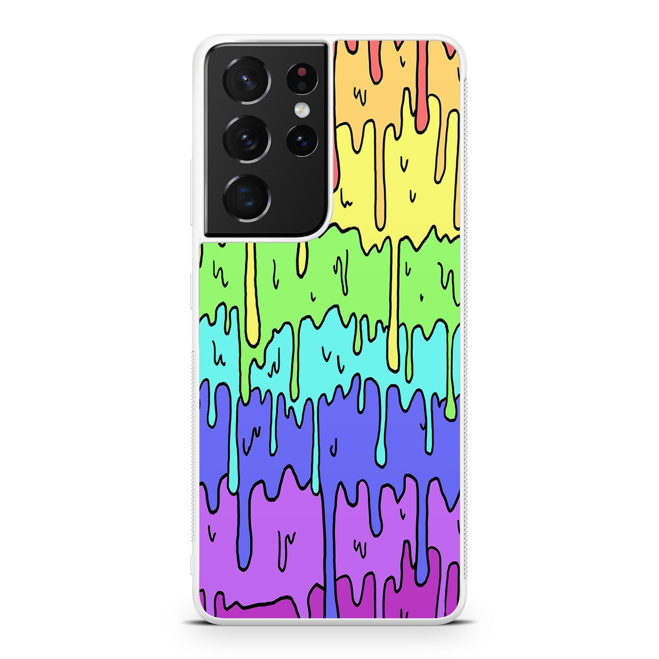 Pastel Kawaii Melting Rainbow Galaxy S21 Ultra Case