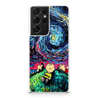 Peanuts At Starry Night Galaxy S21 Ultra Case