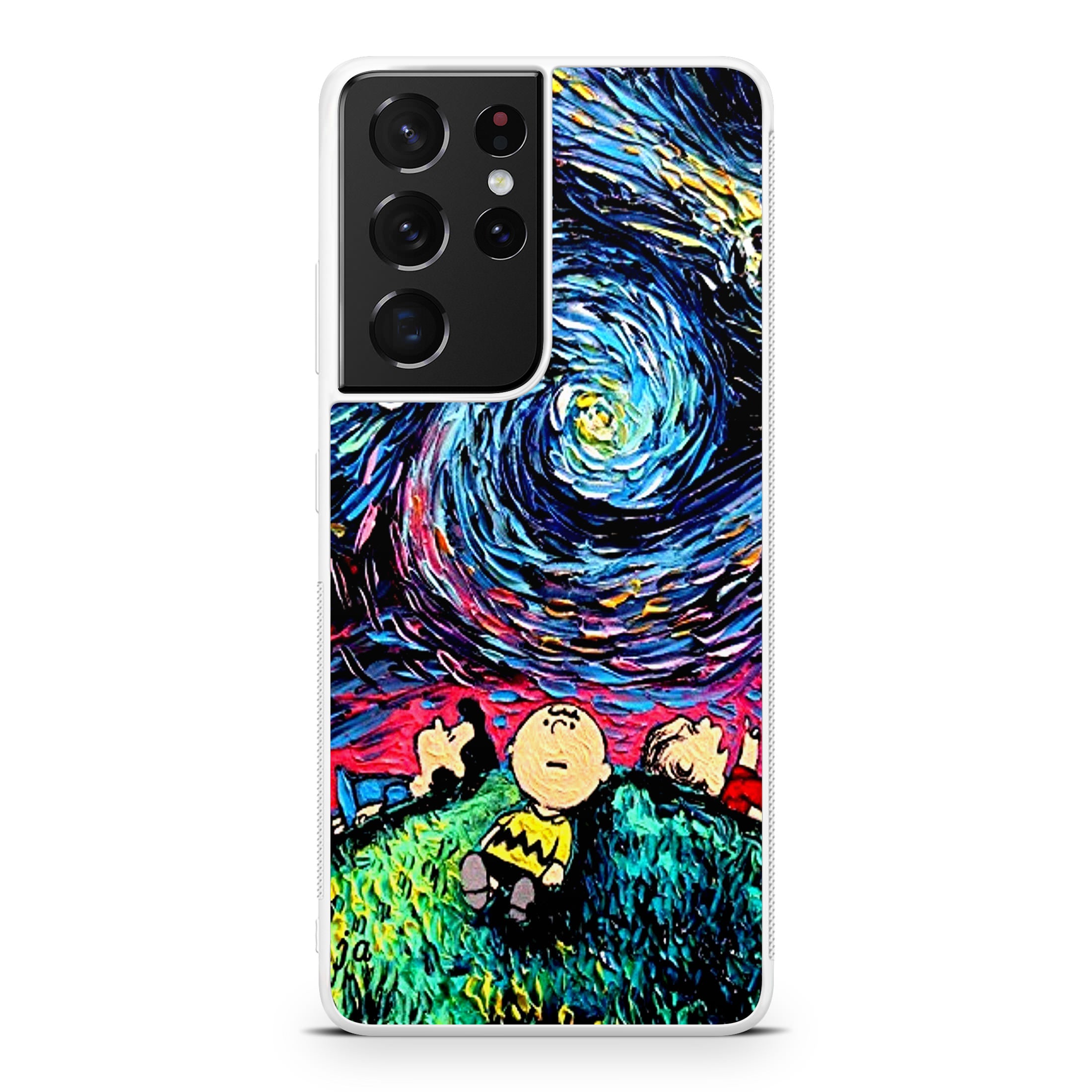 Peanuts At Starry Night Galaxy S21 Ultra Case