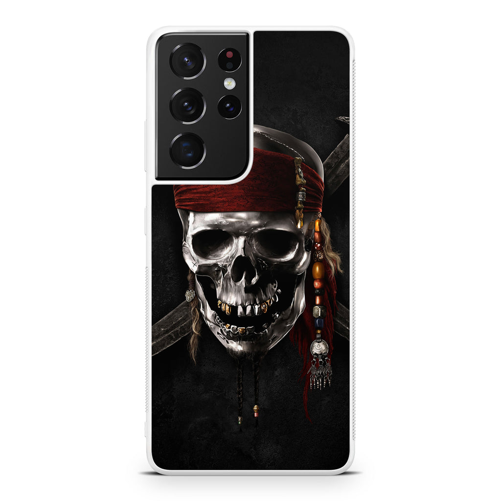 Pirates Of Carribean Skull Galaxy S21 Ultra Case