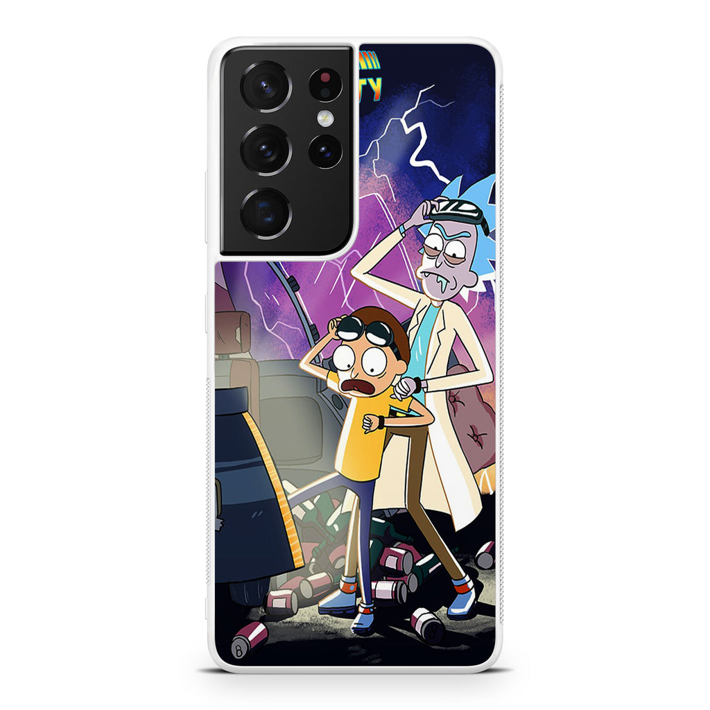 Rick And Morty Back To The Future Galaxy S21 Ultra Case